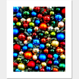 Christmas tree balls Posters and Art